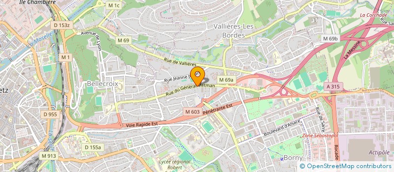 localisation de l'entreprise LA MAISON DU PAIN  METZ