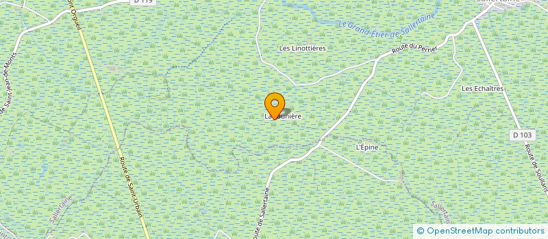 localisation de l'entreprise LA MAISON DU PAON  SALLERTAINE