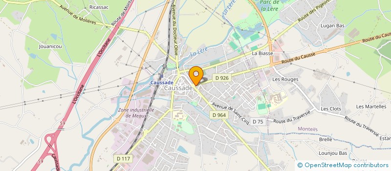 localisation de l'entreprise LA MAISON DU PAPIER PEINT à CAUSSADE