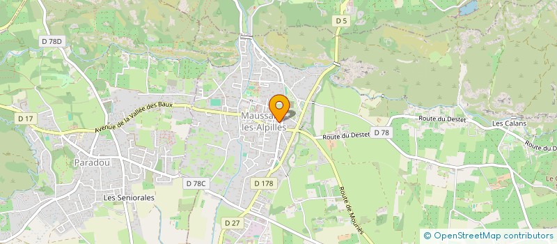 localisation de l'entreprise LA MAISON DU PARADOU  PARADOU