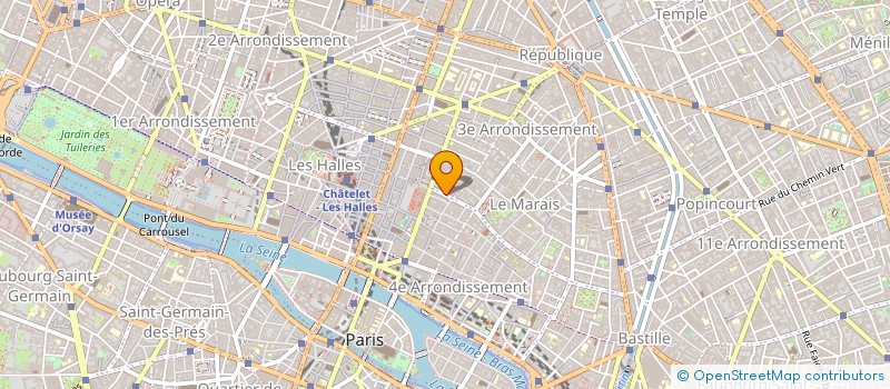 localisation de l'entreprise LA MAISON DU PASTEL à PARIS