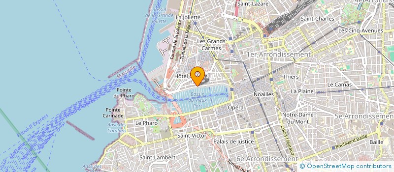 localisation de l'entreprise LA MAISON DU PASTIS à MARSEILLE