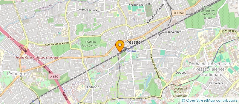 localisation de l'entreprise LA MAISON DU PATRIMOINE DE PESSAC à PESSAC