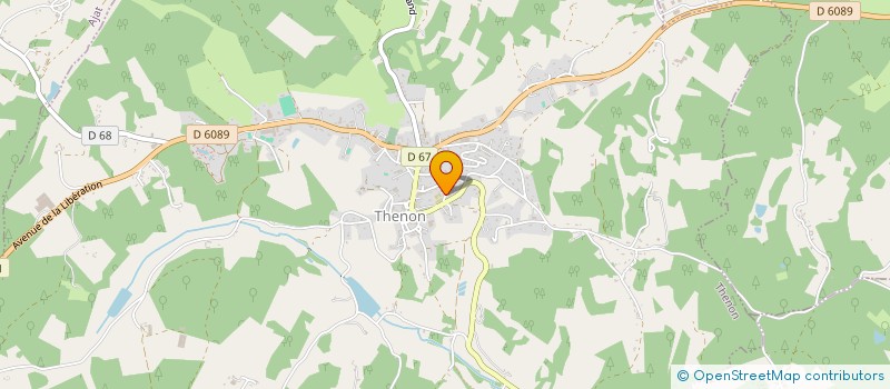 localisation de l'entreprise LA MAISON DU PAYS DE THENON  THENON