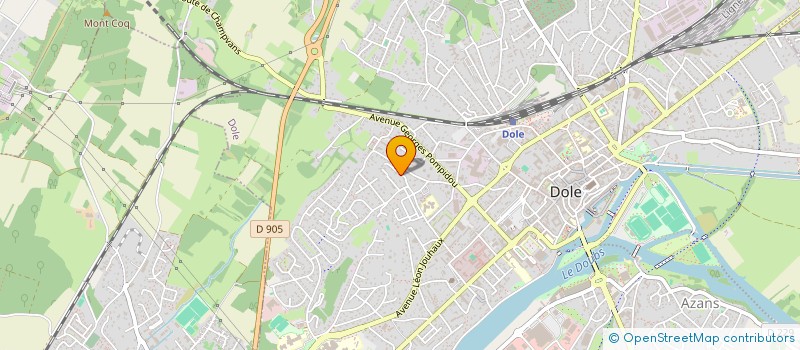 localisation de l'entreprise LA MAISON DU PEINTRE à DOLE