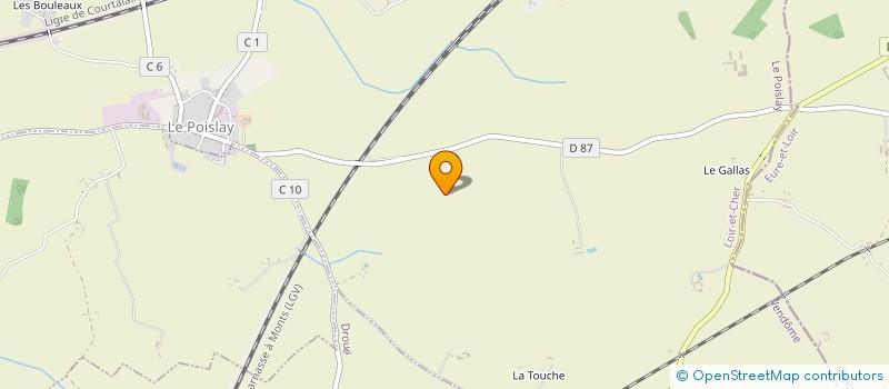 localisation de l'entreprise LA MAISON DU PERE NOEL  LE POISLAY