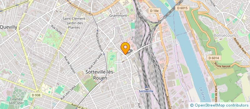 localisation de l'entreprise LA MAISON DU PEUPLE  SOTTEVILLE-LES-ROUEN