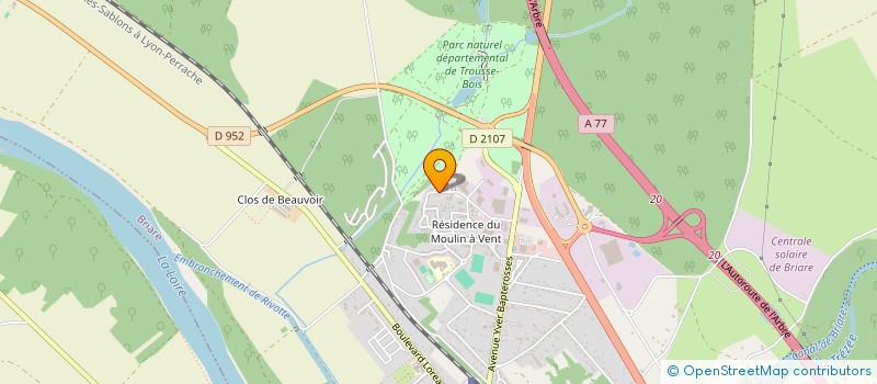 localisation de l'entreprise LA MAISON DU PIANO HISTORIQUE : ASSOCIATION POUR LA PRESERVATION, LA RECONNAISSANCE, LA VALORISATION DU PIANO HISTORIQUE à BRIARE