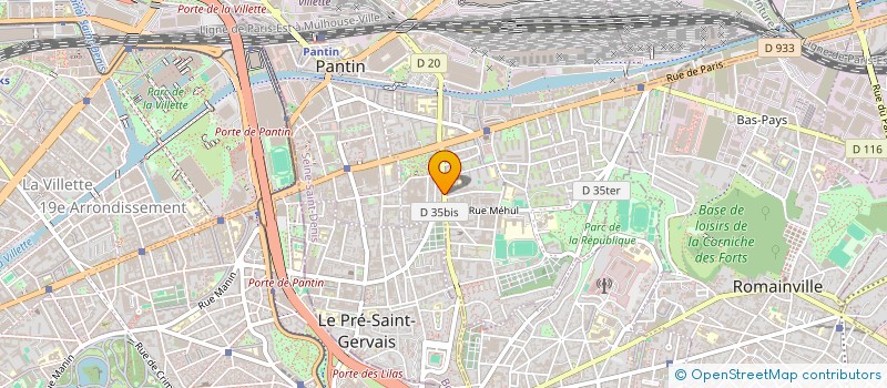 localisation de l'entreprise LA MAISON DU PIED à PANTIN