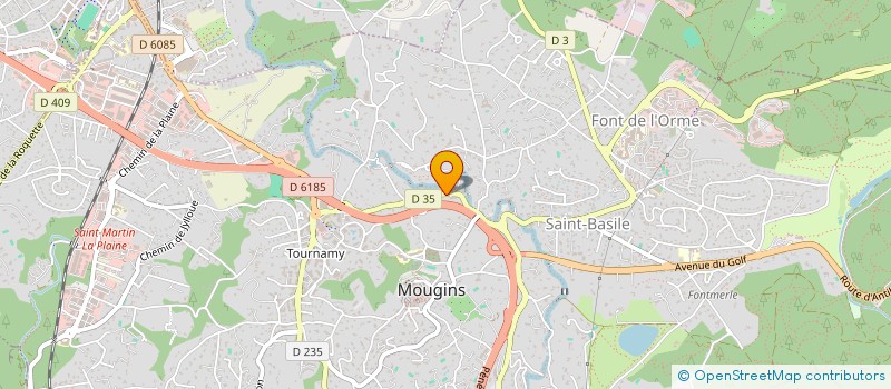 localisation de l'entreprise LA MAISON DU POELE à MOUGINS