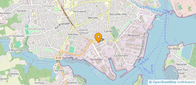 localisation de l'entreprise LA MAISON DU POISSON à LORIENT