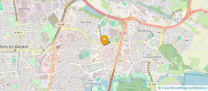 localisation de l'entreprise LA MAISON DU PORTAGE à VILLENEUVE-D'ASCQ