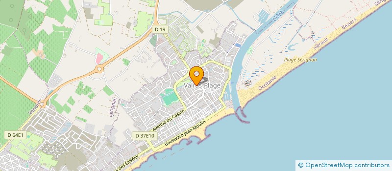 localisation de l'entreprise LA MAISON DU POTIER  VALRAS-PLAGE