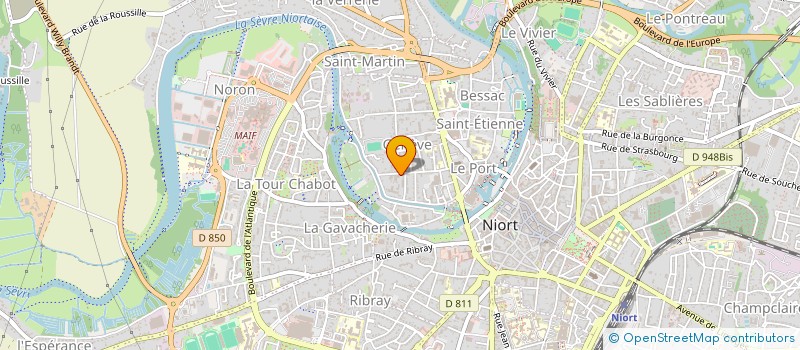localisation de l'entreprise LA MAISON DU PROFESSIONNEL à NIORT