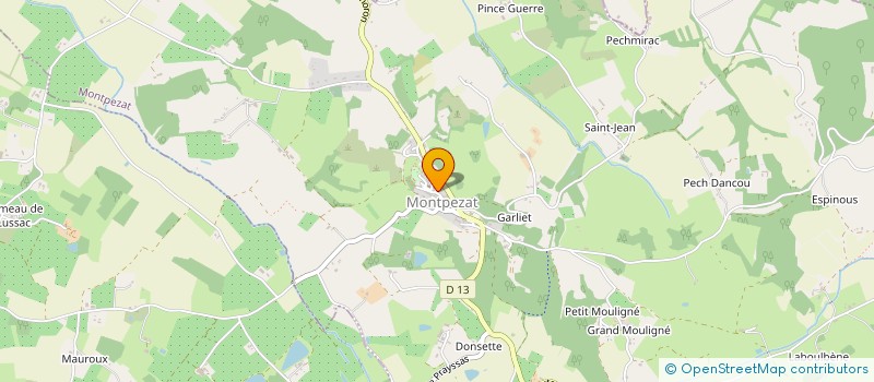 localisation de l'entreprise LA MAISON DU REPIT  MONTPEZAT