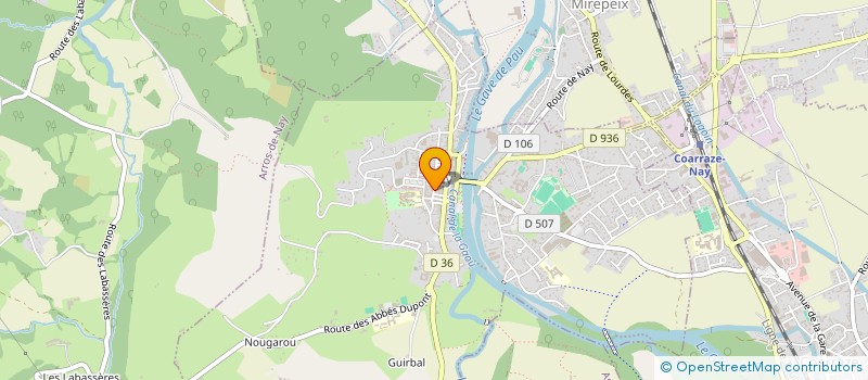 localisation de l'entreprise LA MAISON DU ROCHER à NAY