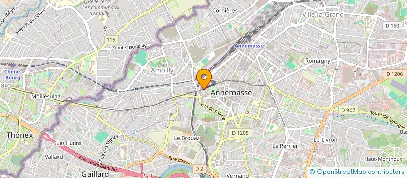 localisation de l'entreprise LA MAISON DU RYTHME  ANNEMASSE