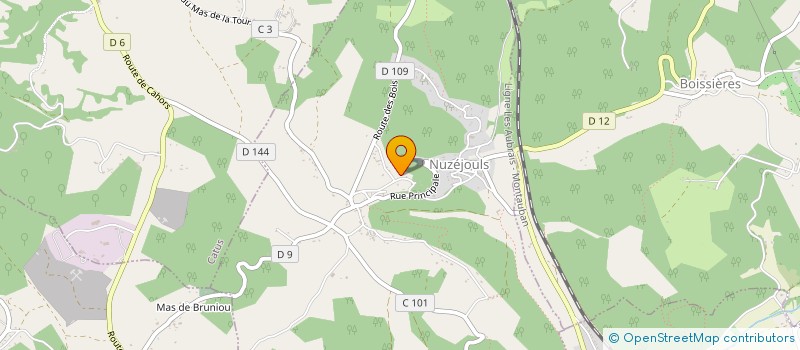 localisation de l'entreprise LA MAISON DU SAHARA  NUZEJOULS