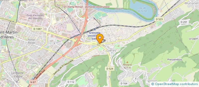 localisation de l'entreprise LA MAISON DU SALON à GIERES