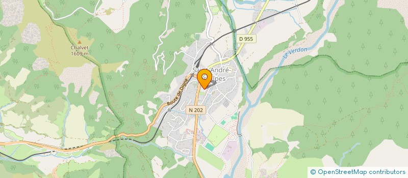 localisation de l'entreprise LA MAISON DU SAUCISSSON à SAINT-ANDRE-LES-ALPES
