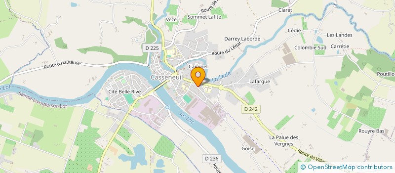 localisation de l'entreprise LA MAISON DU SERTISSAGE à CASSENEUIL