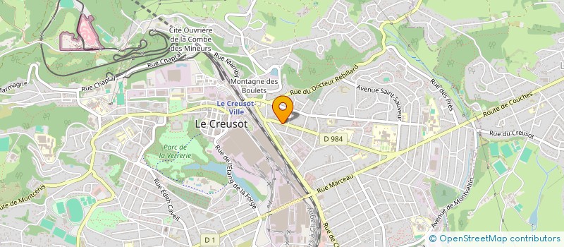 localisation de l'entreprise LA MAISON DU SOIN  LE CREUSOT