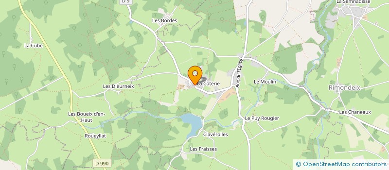 localisation de l'entreprise LA MAISON DU SOURIRE  BLAUDEIX