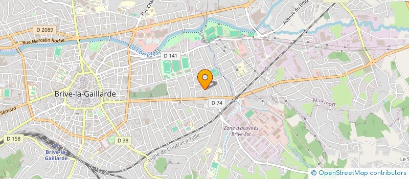 localisation de l'entreprise LA MAISON DU STADIUM  BRIVE-LA-GAILLARDE