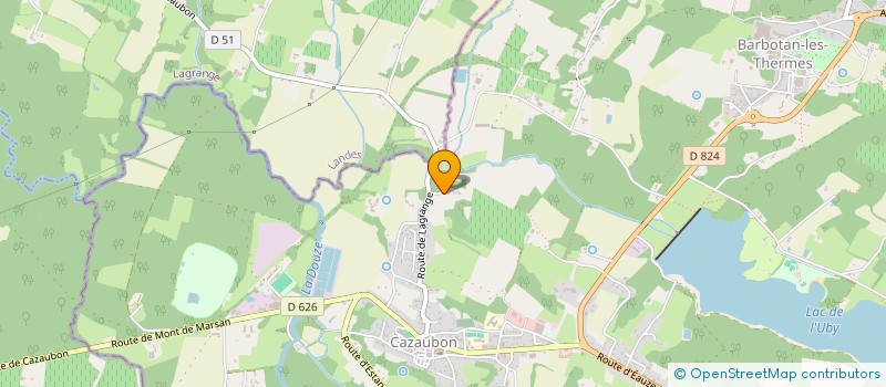 localisation de l'entreprise LA MAISON DU TAO  CAZAUBON
