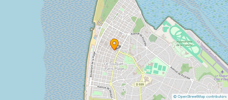 localisation de l'entreprise LA MAISON DU TAPISSIER  LE TOUQUET-PARIS-PLAGE