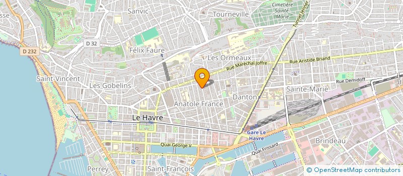 localisation de l'entreprise LA MAISON DU TELEPHONE à LE HAVRE