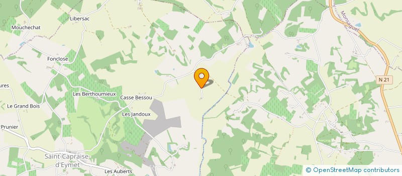 localisation de l'entreprise LA MAISON DU TEMPS  SAINT CAPRAISE D'EYMET