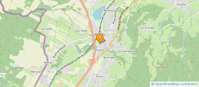 localisation de l'entreprise LA MAISON DU TERROIR DES VOIRONS à SAINT-CERGUES
