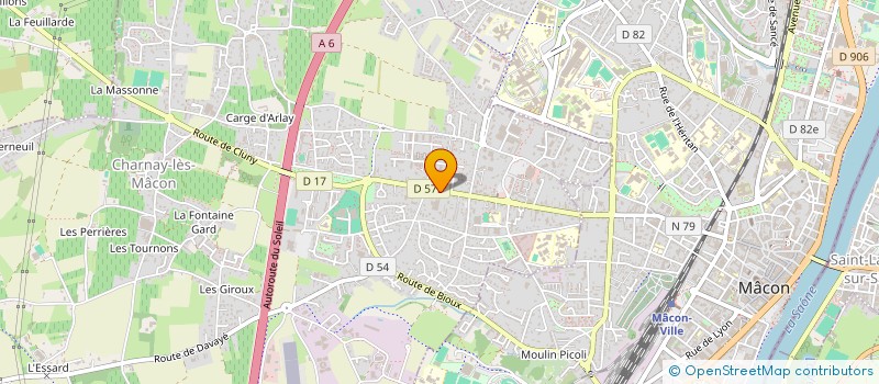 localisation de l'entreprise LA MAISON DU TRAITEUR  CHARNAY-LES-MACON