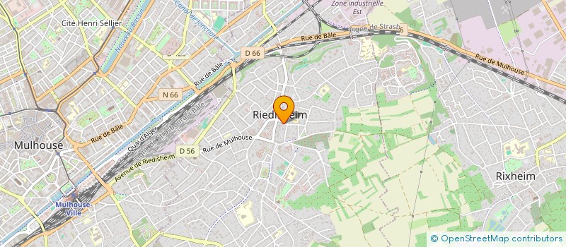 localisation de l'entreprise LA MAISON DU VELO DE MULHOUSE & CO  RIEDISHEIM