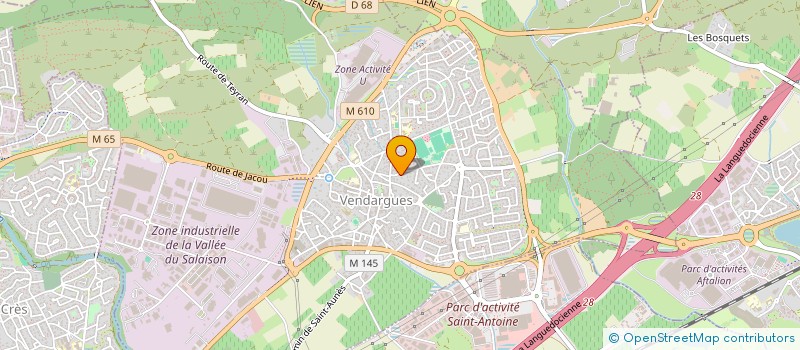 localisation de l'entreprise LA MAISON DU VERSEAU à VENDARGUES