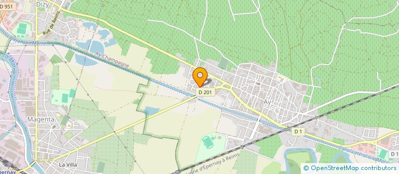 localisation de l'entreprise LA MAISON DU VIGNERON DE CHAMPAGNE  SAINT-IMOGES