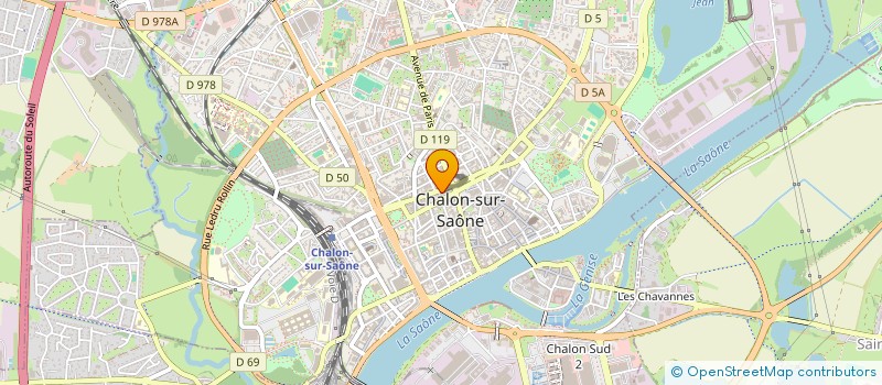 localisation de l'entreprise LA MAISON DU VIN 237 à CHALON-SUR-SAONE