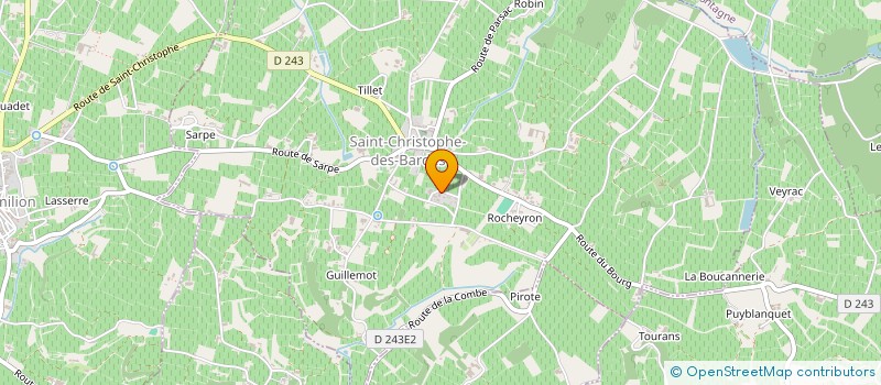 localisation de l'entreprise LA MAISON DUBREUIL  SAINT-CHRISTOPHE-DES-BARDES