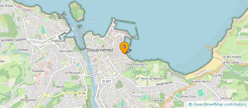 localisation de l'entreprise LA MAISON DZ  DOUARNENEZ