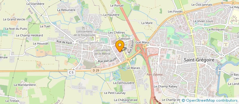 localisation de l'entreprise LA MAISON ECOLOGIQUE  RENNES