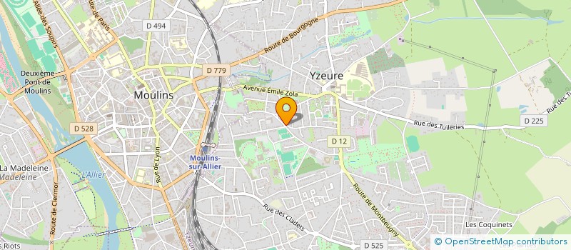 localisation de l'entreprise LA MAISON ELISE A PARIS  YZEURE