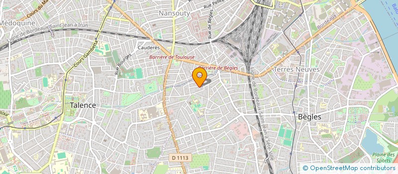 localisation de l'entreprise LA MAISON ENFANTINE 24-24 à BEGLES