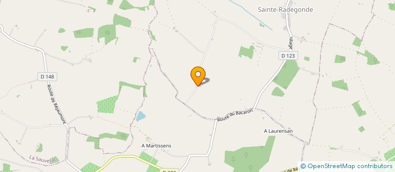 localisation de l'entreprise LA MAISON ESCAT à SAINTE-RADEGONDE