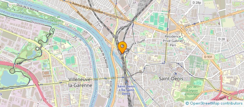localisation de l'entreprise LA MAISON EUROPEENNE à SAINT-DENIS