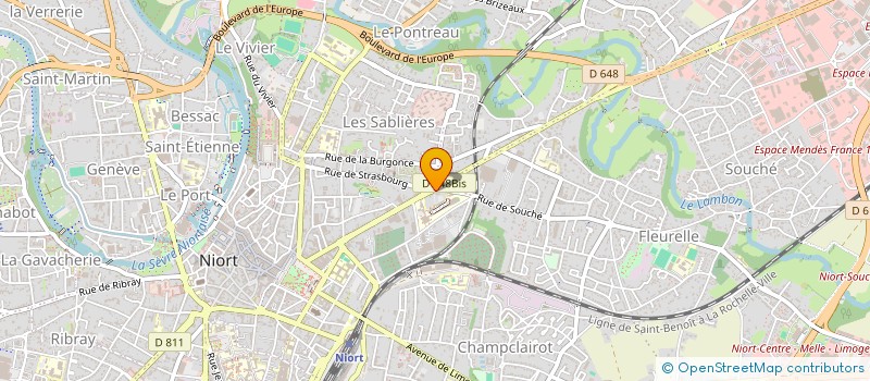 localisation de l'entreprise LA MAISON FLU à NIORT