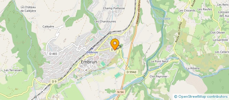 localisation de l'entreprise LA MAISON FORESTIERE  EMBRUN