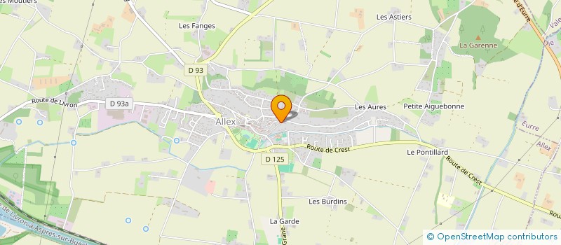 localisation de l'entreprise LA MAISON FORET  ALLEX