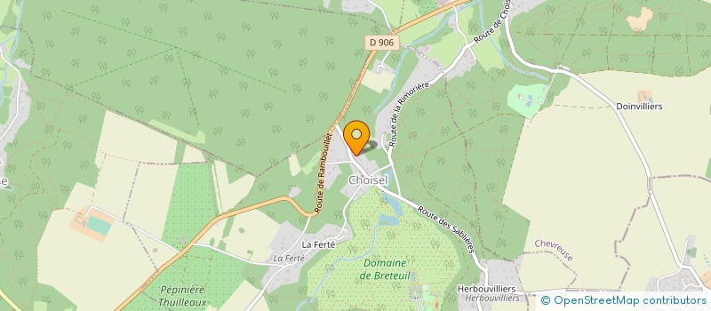 localisation de l'entreprise LA MAISON FORTE  CHOISEL