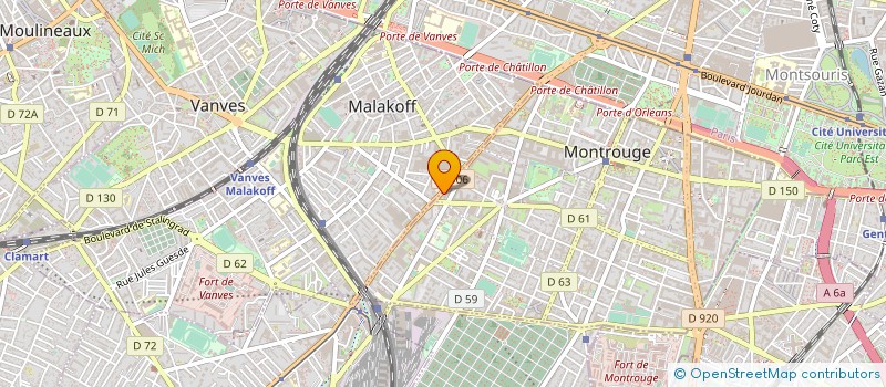 localisation de l'entreprise LA MAISON GARAGE à MONTROUGE